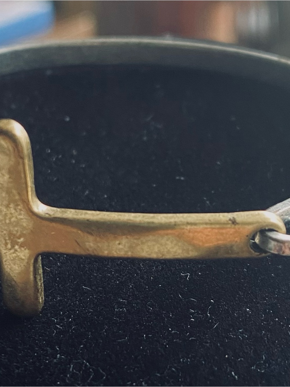 Lucky Brand Gold Tone Cross Bracelet Link